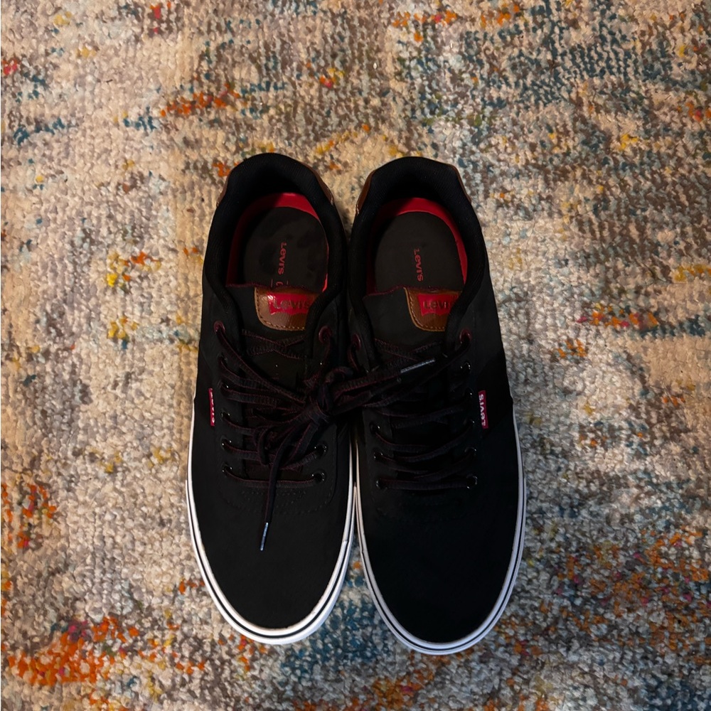 Levi's Men's Black Canvas Sneaker - Low Top